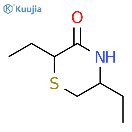 2,5-diethylthiomorpholin-3-one structure