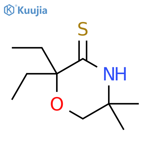 3-Thiomorpholinone,2,2-diethyl-5,5-dimethyl- structure