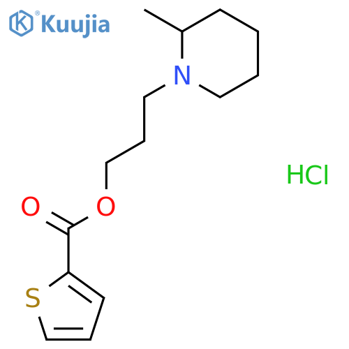 3-(2-methylpiperidin-1-yl)propyl thiophene-2-carboxylate hydrochloride structure