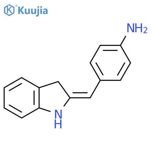 4-(1H-Indol-2(3H)-ylidenemethyl)aniline structure