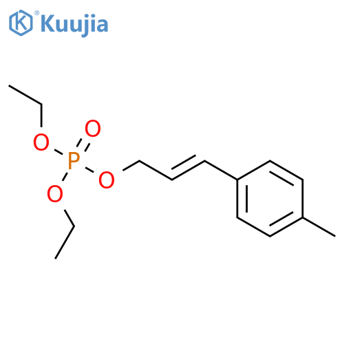 Phosphoric acid, diethyl 3-(4-methylphenyl)-2-propenyl ester structure