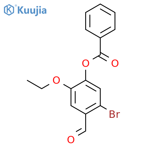 5-Bromo-2-ethoxy-4-formylphenyl benzoate structure