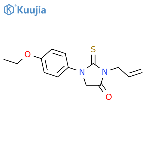 1-(4-ethoxyphenyl)-3-(prop-2-en-1-yl)-2-sulfanylideneimidazolidin-4-one structure