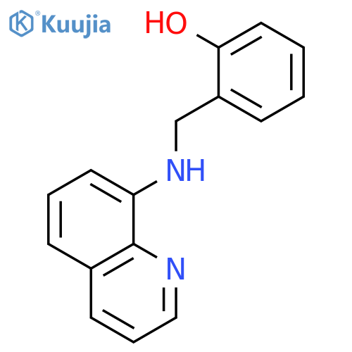 PHENOL, 2-[(8-QUINOLINYLAMINO)METHYL]- structure