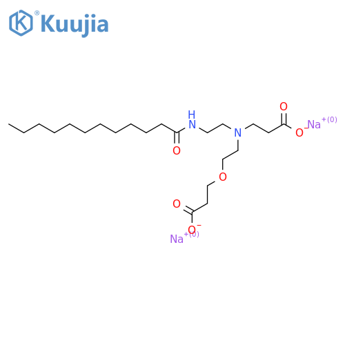 Disodium lauroamphodipropionate structure