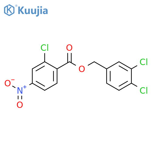 2-Chloro-4-nitro-benzoic acid 3,4-dichloro-benzyl ester structure