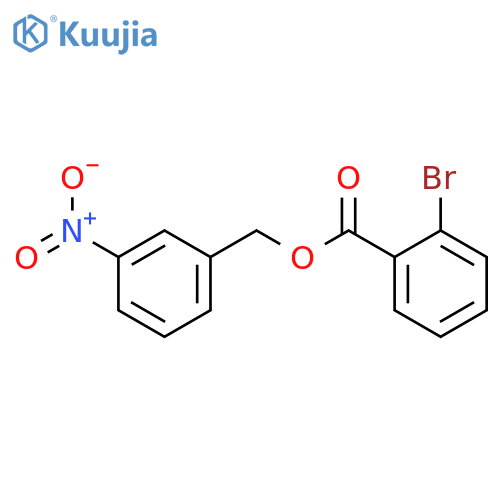 2-Bromo-benzoic acid 3-nitro-benzyl ester structure