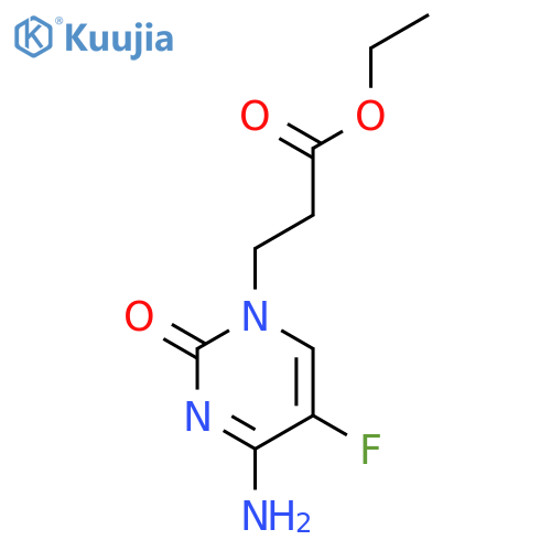 1(2H)-PYRIMIDINEPROPANOIC ACID, 4-AMINO-5-FLUORO-2-OXO-, ETHYL ESTER structure
