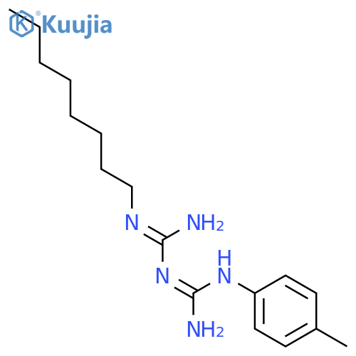 (1e)-1-[amino-(4-methylanilino)methylidene]-2-octylguanidine structure