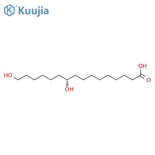 Hexadecanoic acid, 10,16-dihydroxy-, (10S)- structure
