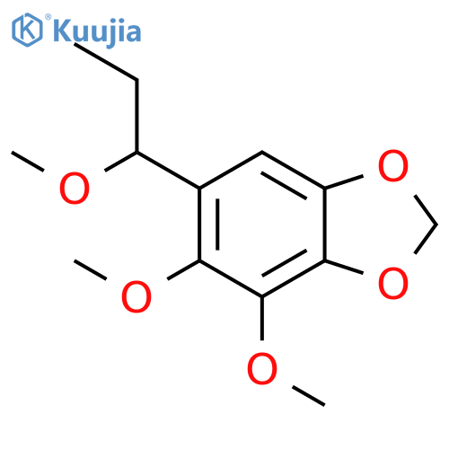 1,3-Benzodioxole, 4,5-dimethoxy-6-(1-methoxypropyl)- structure