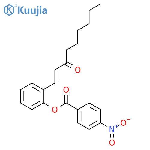 1-Nonen-3-one,1-[2-[(4-nitrobenzoyl)oxy]phenyl]-, (E)- (9CI) structure