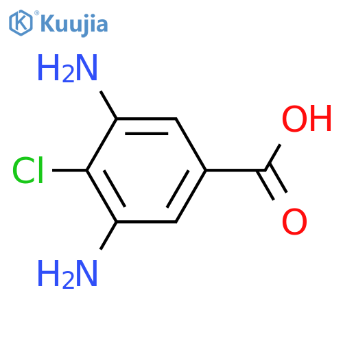 4-Chloro-3,5-diamino benzoic acid structure