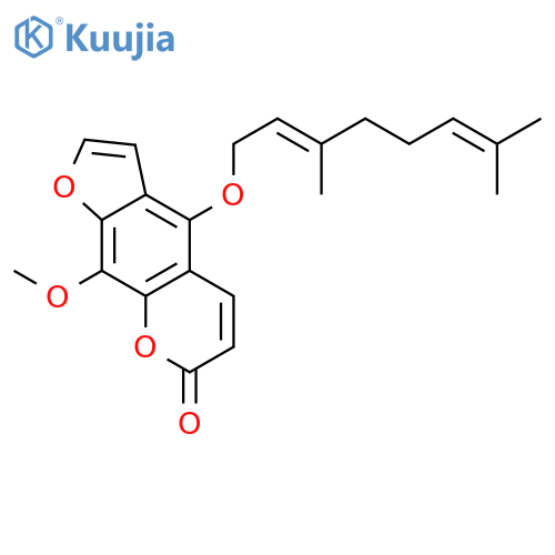 7H-Furo[3,2-g][1]benzopyran-7-one,4-[[(2E)-3,7-dimethyl-2,6-octadien-1-yl]oxy]-9-methoxy- structure