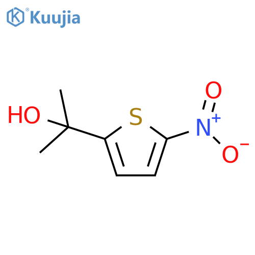 2-(5-nitrothiophen-2-yl)propan-2-ol structure