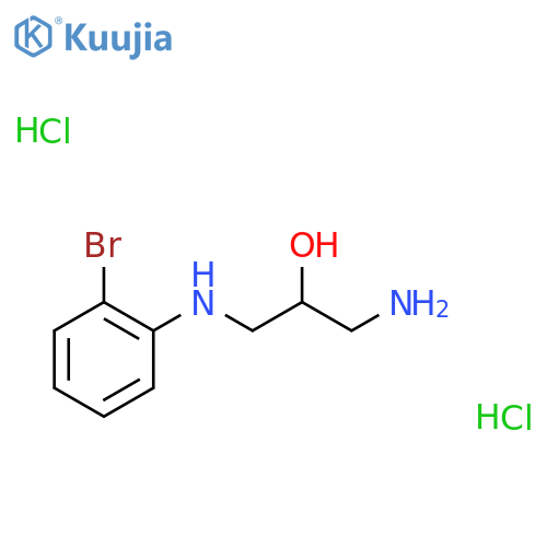1-Amino-3-(o-bromoanilino)-2-propanol dihydrochloride structure