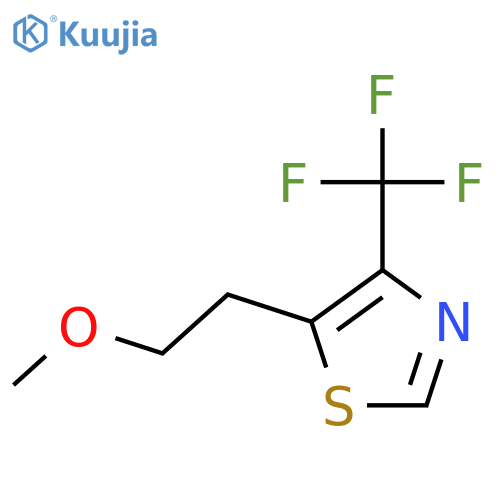 5-(2-methoxyethyl)-4-(trifluoromethyl)thiazole structure