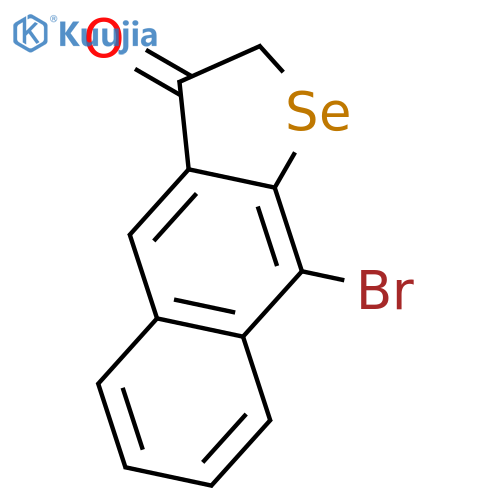 Naphtho[2,3-b]selenophen-3(2H)-one, 9-bromo- structure