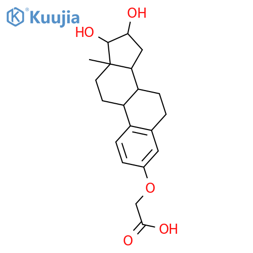 Acetic acid, 2-[[(16a,17b)-16,17-dihydroxyestra-1,3,5(10)-trien-3-yl]oxy]- structure