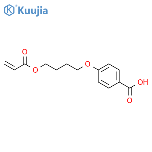 Benzoic acid,4-[4-[(1-oxo-2-propen-1-yl)oxy]butoxy]- structure