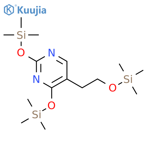 2,4-Bis[(trimethylsilyl)oxy]-5-{2-[(trimethylsilyl)oxy]ethyl}pyrimidine structure