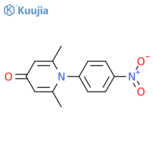 4(1H)-PYRIDINONE, 2,6-DIMETHYL-1-(4-NITROPHENYL)- structure