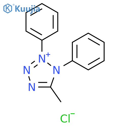 1H-Tetrazolium, 5-methyl-1,2-diphenyl-, chloride structure