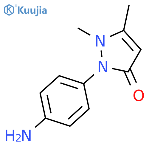 2-(4-Aminophenyl)-1,5-dimethyl-1H-pyrazol-3(2H)-one structure