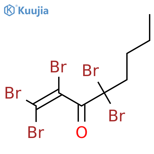 1,1,2,4,4-Pentabromo-1-octen-3-one structure