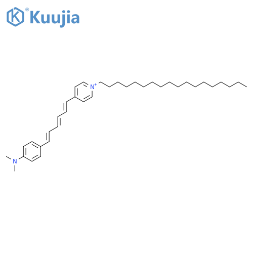 Pyridinium,4-[(1E,3E,5E)-6-[4-(dimethylamino)phenyl]-1,3,5-hexatrienyl]-1-octadecyl- structure