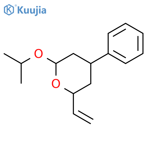 2H-PYRAN, 2-ETHENYLTETRAHYDRO-6-(1-METHYLETHOXY)-4-PHENYL- structure