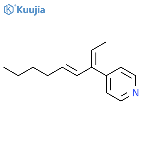 PYRIDINE, 4-[(1Z)-1-ETHYLIDENE-2-HEPTENYL]- structure