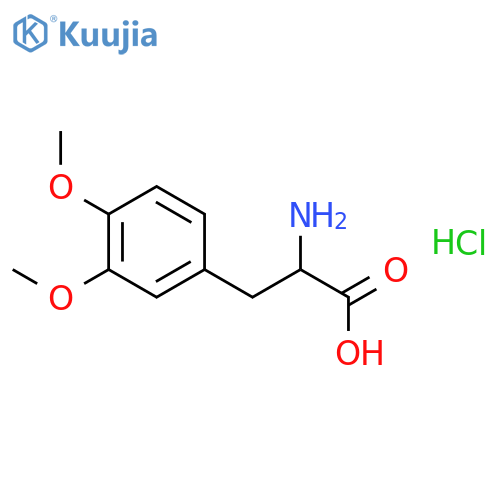 (S)-2-Amino-3-(3,4-dimethoxyphenyl)propanoic acid hydrochloride structure