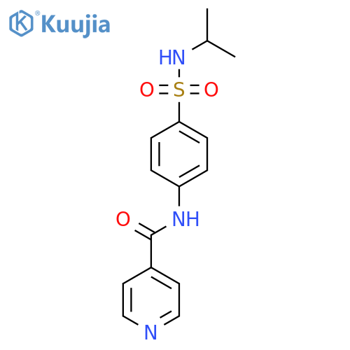 N-{4-(propan-2-yl)sulfamoylphenyl}pyridine-4-carboxamide structure