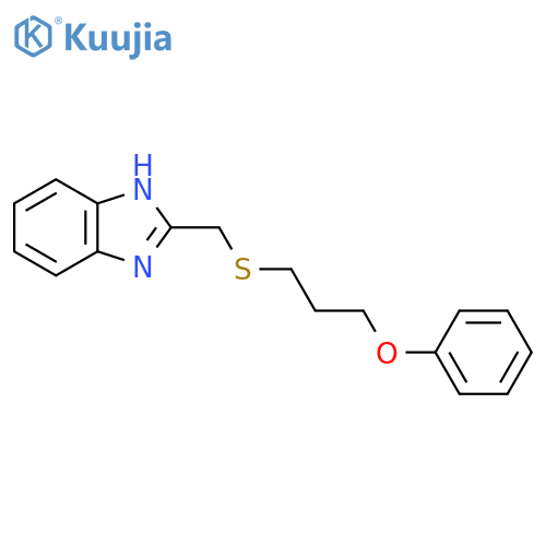 2-{(3-phenoxypropyl)sulfanylmethyl}-1H-1,3-benzodiazole structure