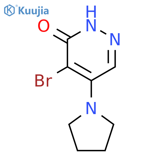 4-Bromo-5-(1-Pyrrolidinyl)-3(2h)-Pyridazinone structure