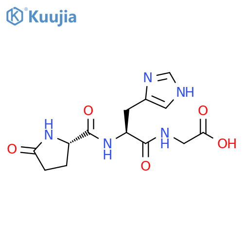 Glycine,5-oxo-L-prolyl-L-histidyl- structure