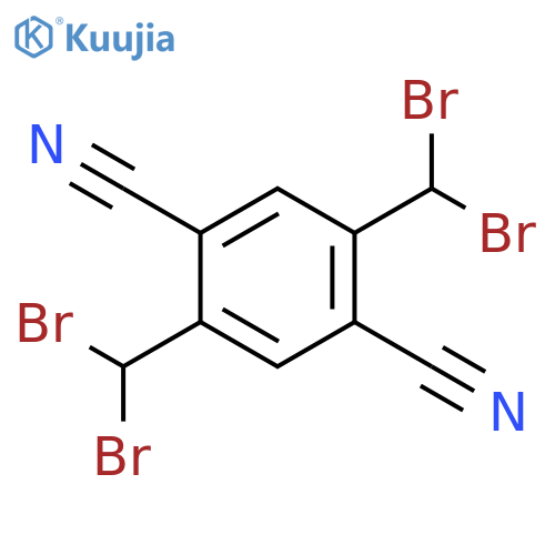1,4-BENZENEDICARBONITRILE, 2,5-BIS(DIBROMOMETHYL)- structure