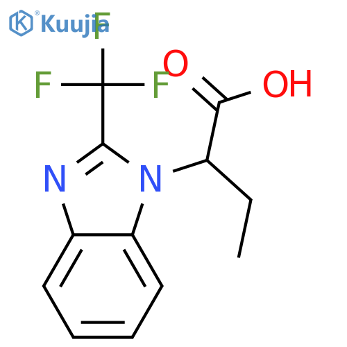 2-(2-Trifluoromethyl-benzoimidazol-1-yl)-butyric acid structure