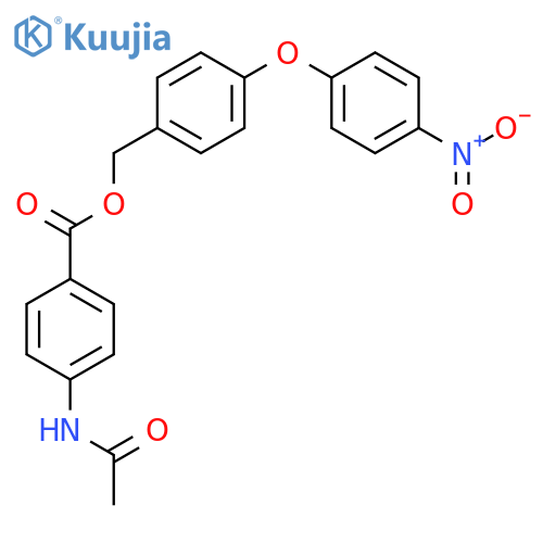 4-(4-nitrophenoxy)benzyl 4-(acetylamino)benzoate structure