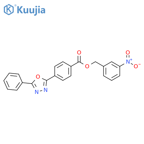 3-nitrobenzyl 4-(5-phenyl-1,3,4-oxadiazol-2-yl)benzoate structure