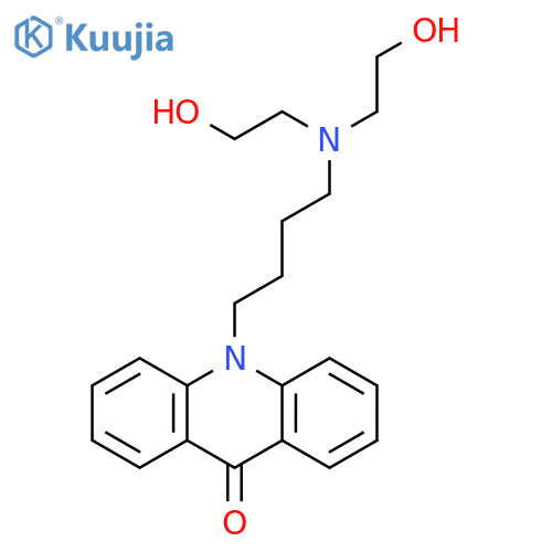9(10H)-Acridinone, 10-[4-[bis(2-hydroxyethyl)amino]butyl]- structure