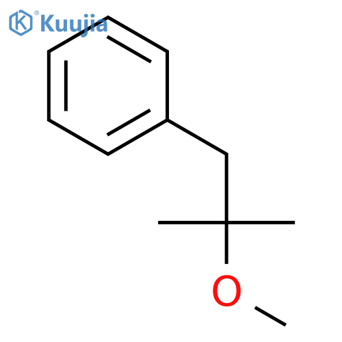 Benzene, (2-methoxy-2-methylpropyl)- structure