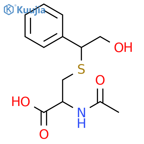 L-Cysteine,N-acetyl-S-(2-hydroxy-1-phenylethyl)- structure