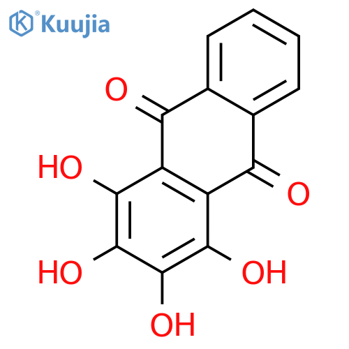 9,10-Anthracenedione, tetrahydroxy- structure