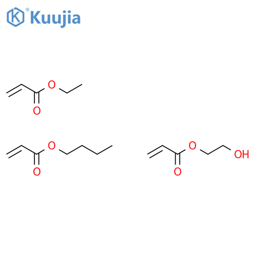 2-Propenoic acid, butyl ester, polymer with ethyl 2-propenoate and 2-hydroxyethyl 2-propenoate structure
