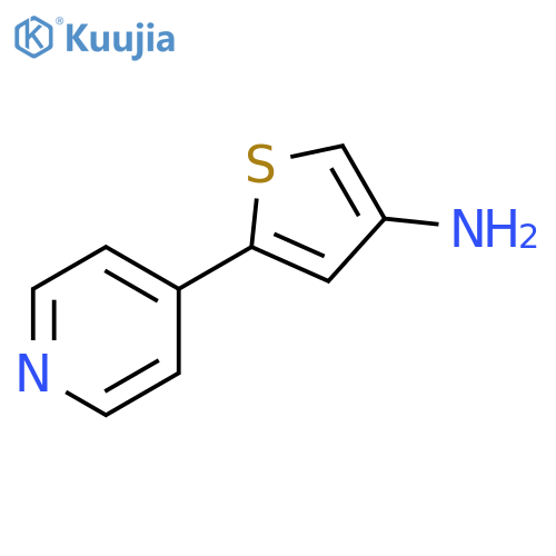 3-Thiophenamine, 5-(4-pyridinyl)- structure