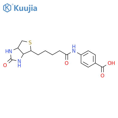 Benzoic acid,4-[[5-[(3aS,4S,6aR)-hexahydro-2-oxo-1H-thieno[3,4-d]imidazol-4-yl]-1-oxopentyl]amino]- structure