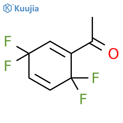 Ethanone, 1-(3,3,6,6-tetrafluoro-1,4-cyclohexadien-1-yl)- structure