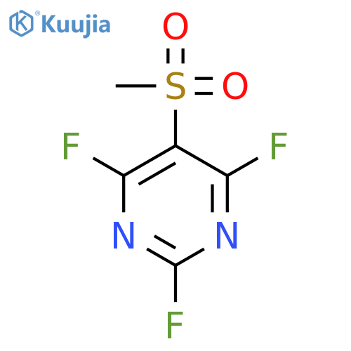 Pyrimidine, 2,4,6-trifluoro-5-(methylsulfonyl)- structure